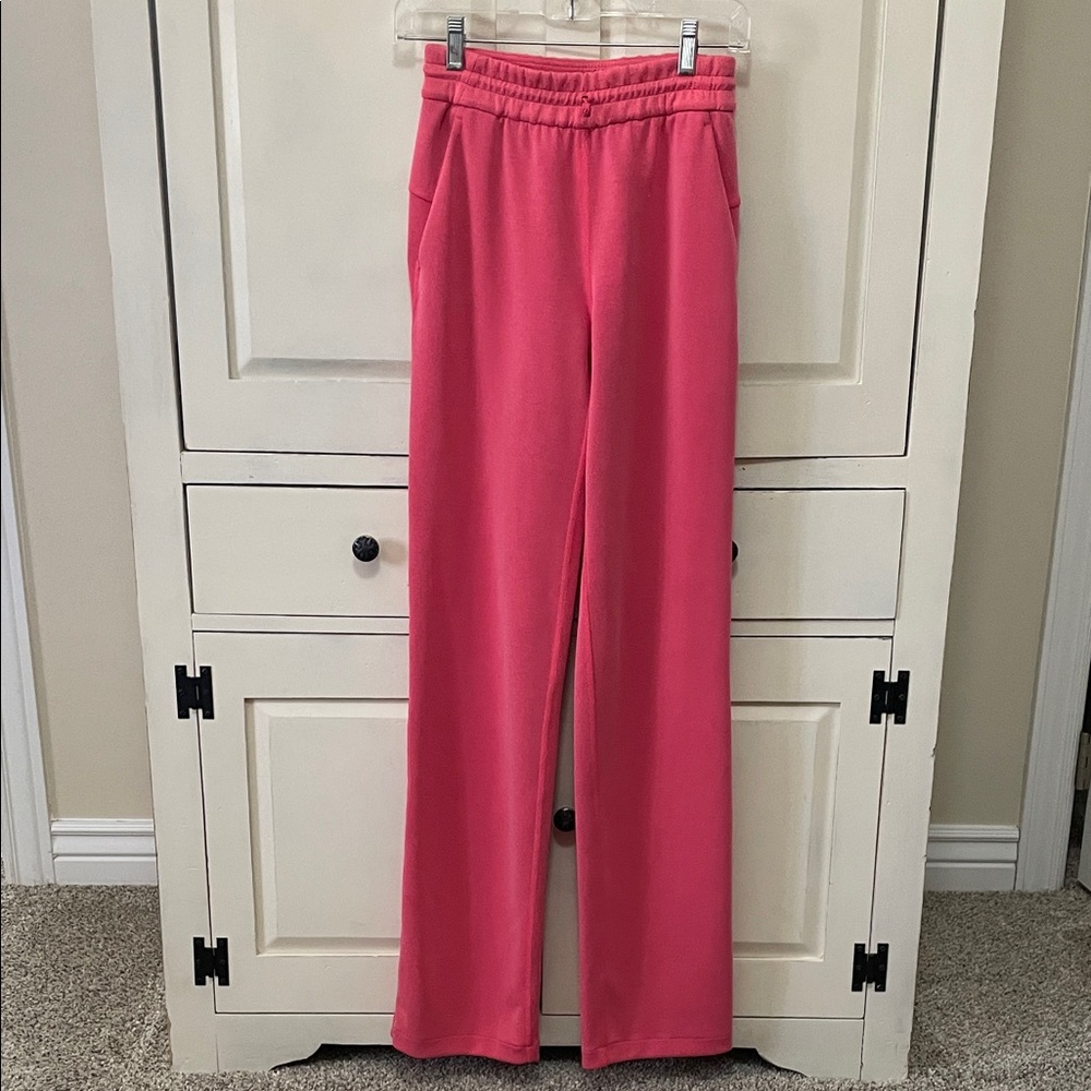 Lululemon Athletica Pink Softstreme Track Pants.